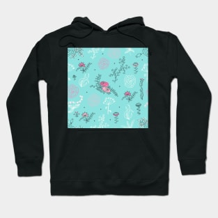 Elegance Seamless pattern with flowers Hoodie